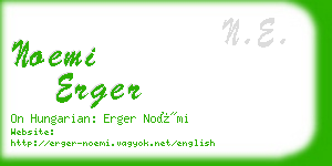 noemi erger business card